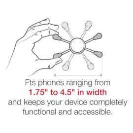 RAM Mount X-Grip Large met Low-Profile Tough-Claw – Universele telefoonhouder RAM-HOL-UN10-400-2U
