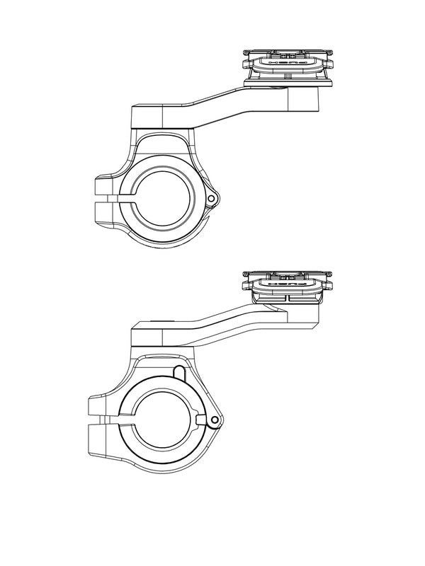 Quad Lock handlebar Motor Telefoonhouder bundel met Samsung hoesje
