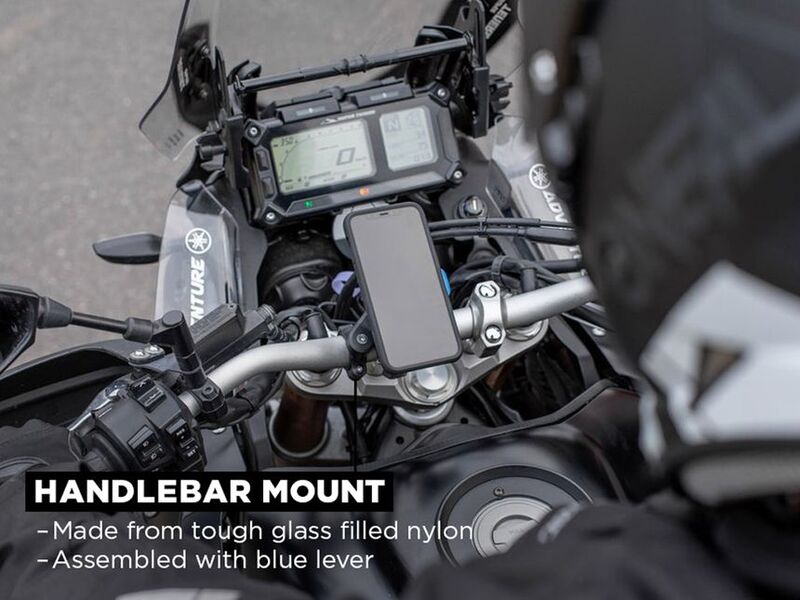 Quad Lock Stuurklem motor Telefoonhouder – Handlebar Clamp Mount - QLM-HBR