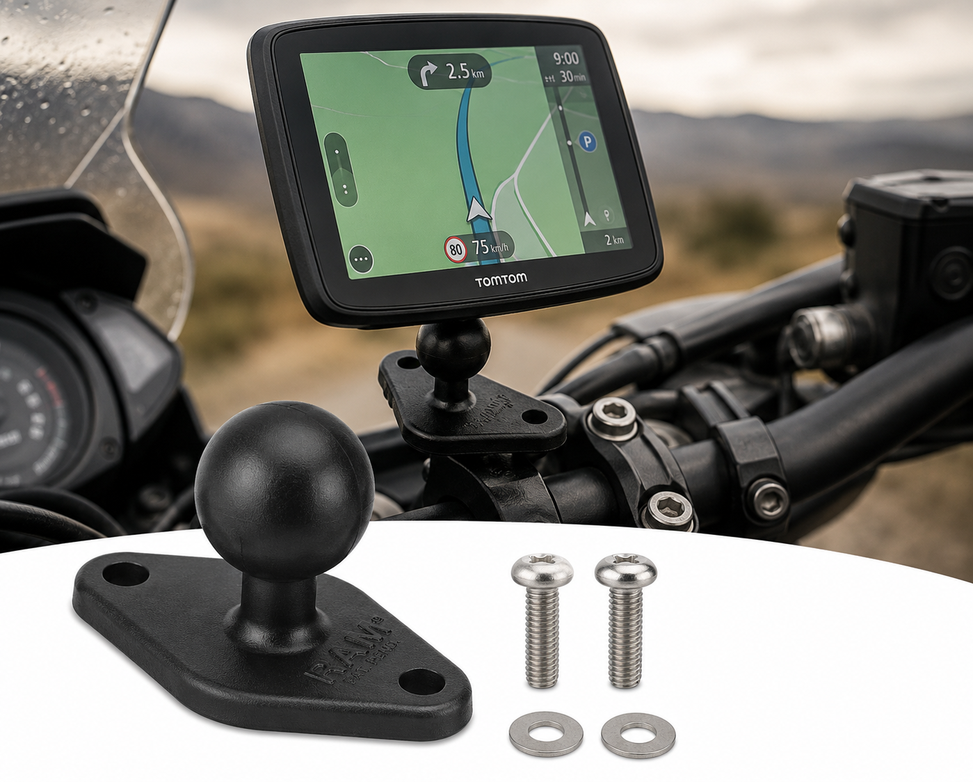 RAM Mount Bevestiging voor TomTom Rider navigatie - RAM-B-238-TO2U