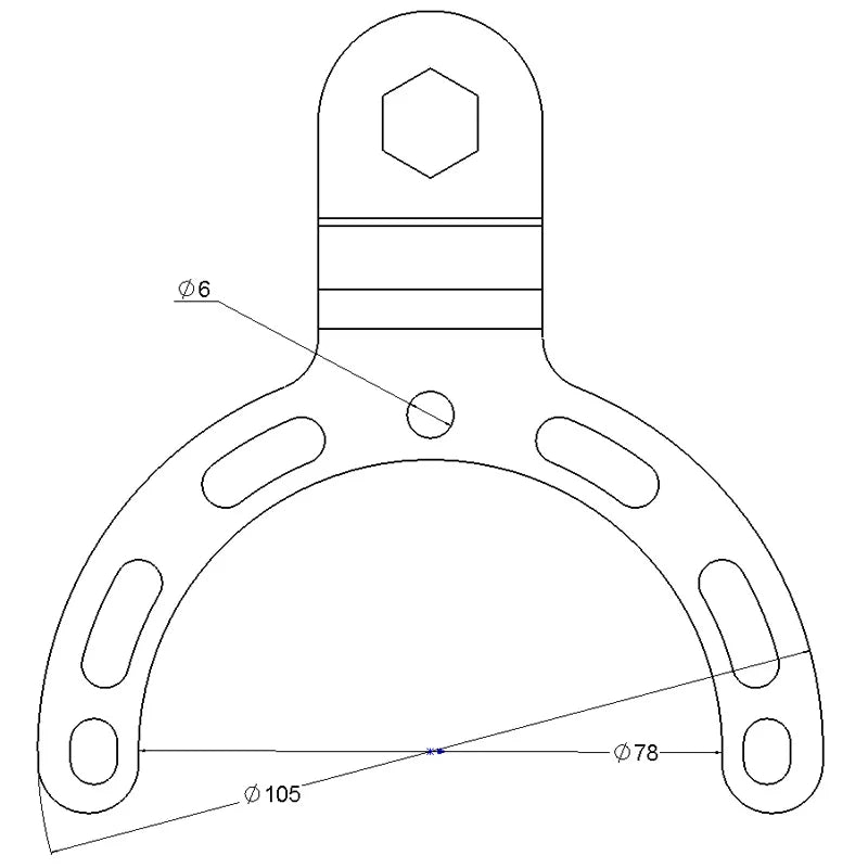 RAM Mount benzinetank basis klein met 1 inch kogel voor motor navigatie / telefoonhouder - RAM-B-410U