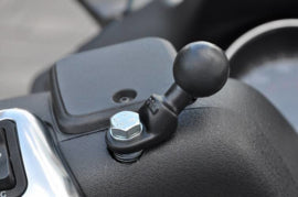 RAM Mount spiegelvoet basisplaat met 1 inch kogel voor motor navigatie / telefoonhouder - RAM-B-272U
