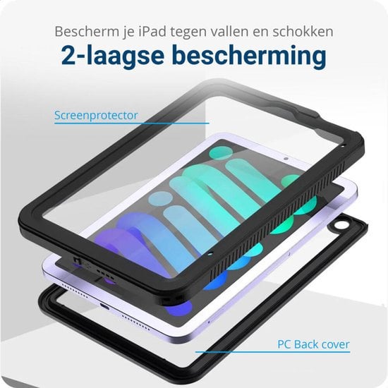 Housse de protection étanche pour iPad Mini 6 et 7