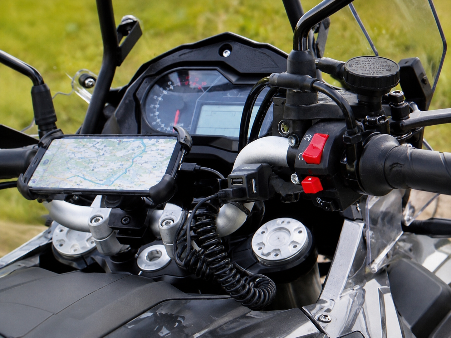 Lampa Spiraalkabel USB-C Oplaadkabel voor Motor & Scooter – 1 Meter