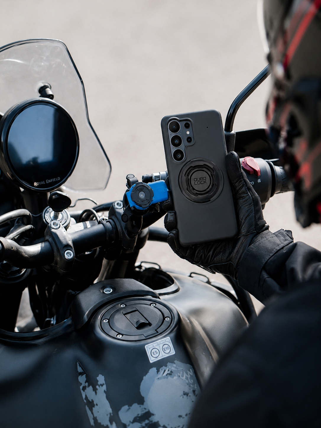 MAG Quad Lock Brake/Clutch Mount Bundel met Samsung Hoesje