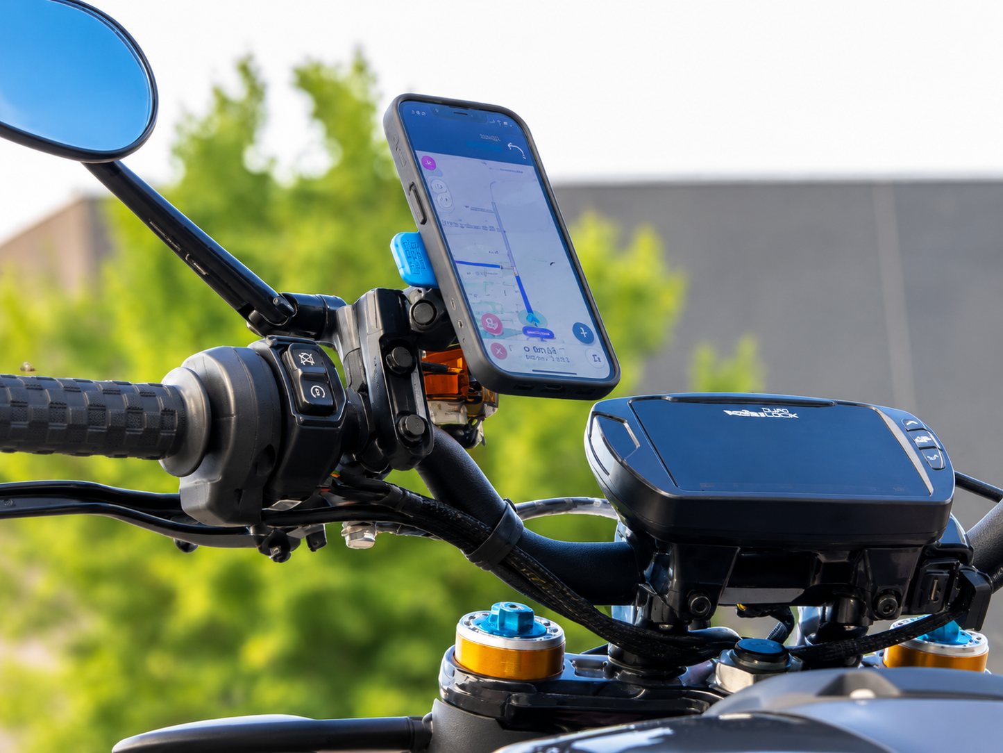 Quad Lock iPhone Motorhouder Bundel voor Rem- of Koppelingsreservoir