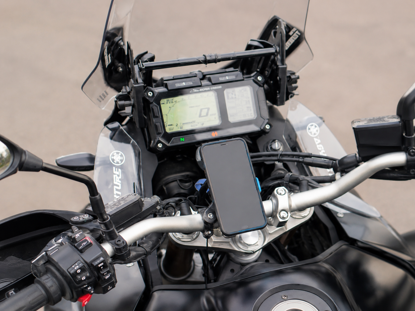 Quad Lock handlebar Motor Telefoonhouder bundel met Samsung hoesje