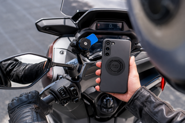Support de rétroviseur Quad Lock avec coque Samsung