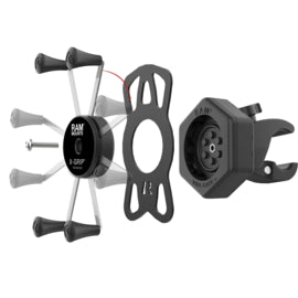RAM Mount X-Grip XL met Vibe-Safe en Tough-Claw stuurklem voor motor RAM-HOL-UN10-462-400