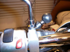 RAM Mount spiegelvoet basisplaat met 1 inch kogel voor motor navigatie / telefoonhouder - RAM-B-272U