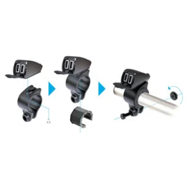 RAM Quick-Grip Draadloze Motor Telefoonhouder + Lampa USB Fix Trek USB Oplader