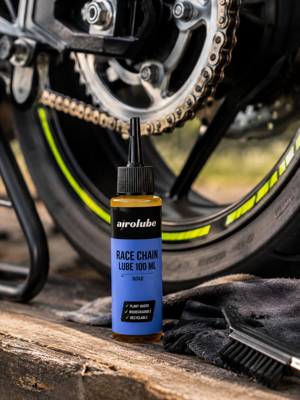 Airolube Race Chain Lube 100 ml – Biologisch Afbreekbare Kettingspray voor Motor