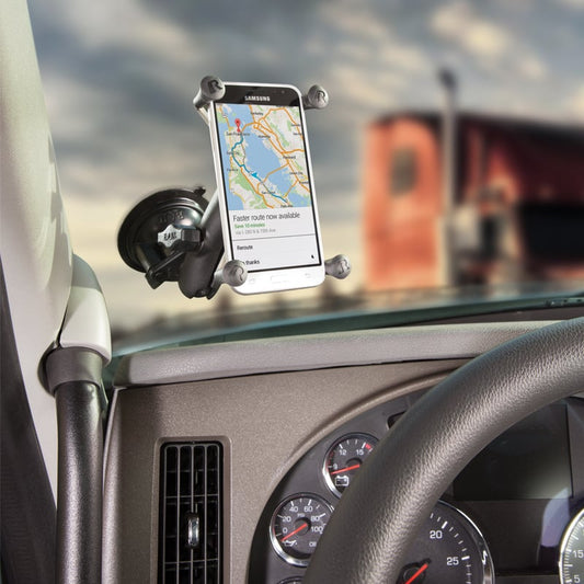 RAM Mount Kit ventouse avec support universel pour grand smartphone X-Grip (RAM-B-166-UN10U)