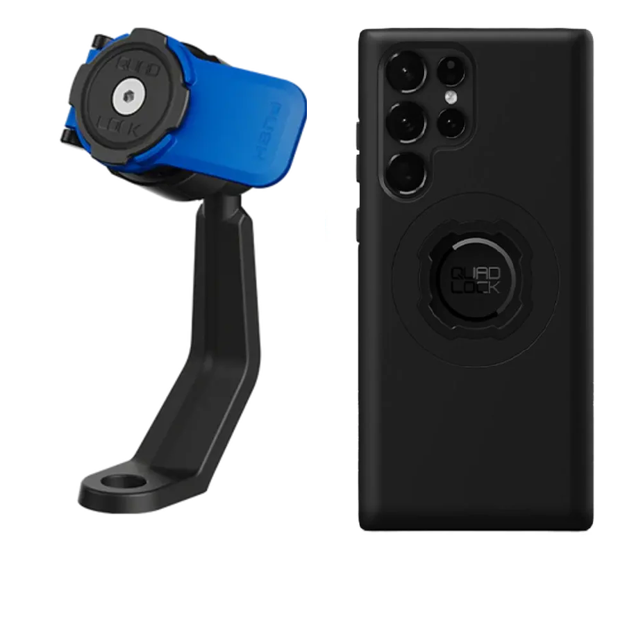 Support de rétroviseur Quad Lock avec coque Samsung