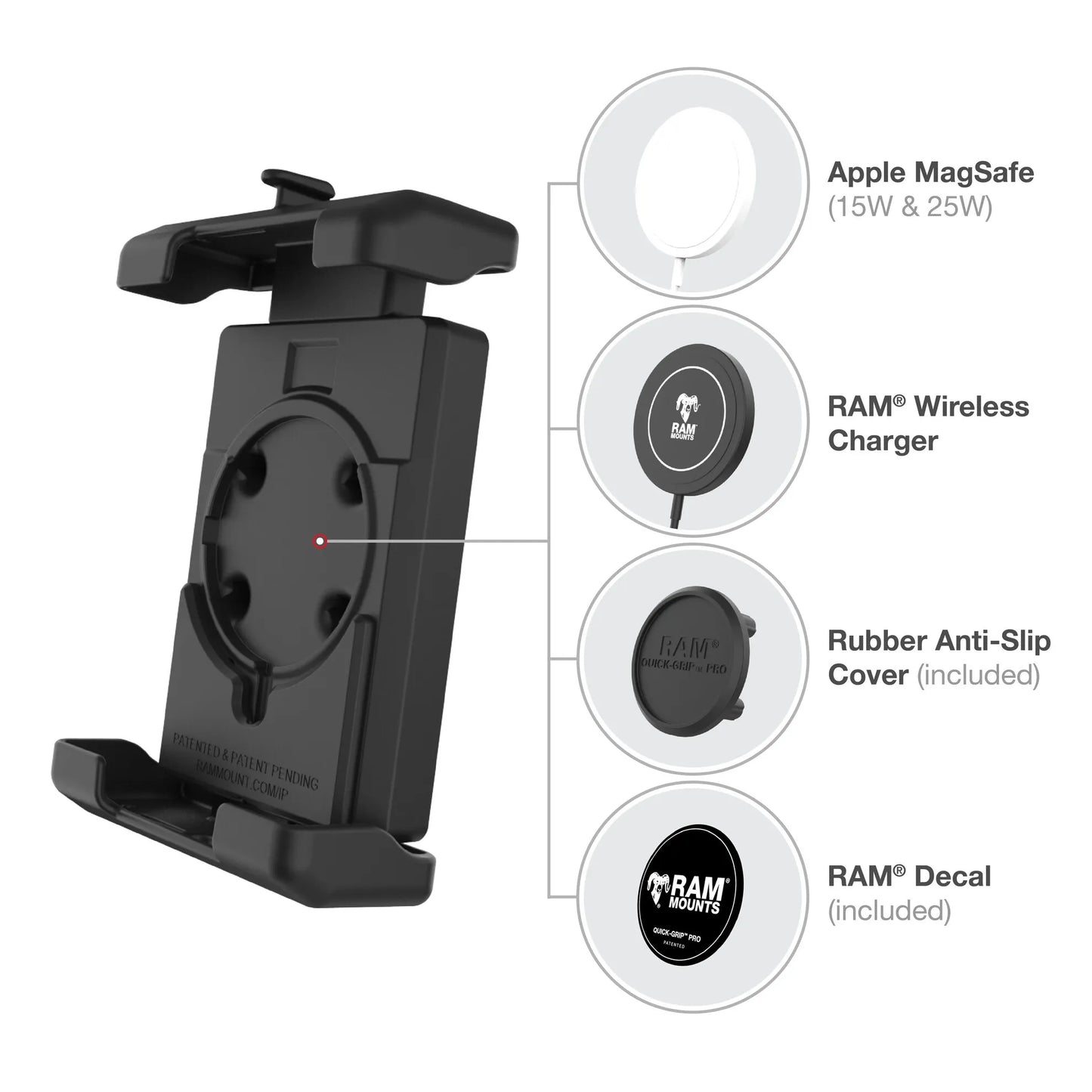 Support RAM Mount Quick-Grip pour grands smartphones (RAM-B-149Z-PD4U)