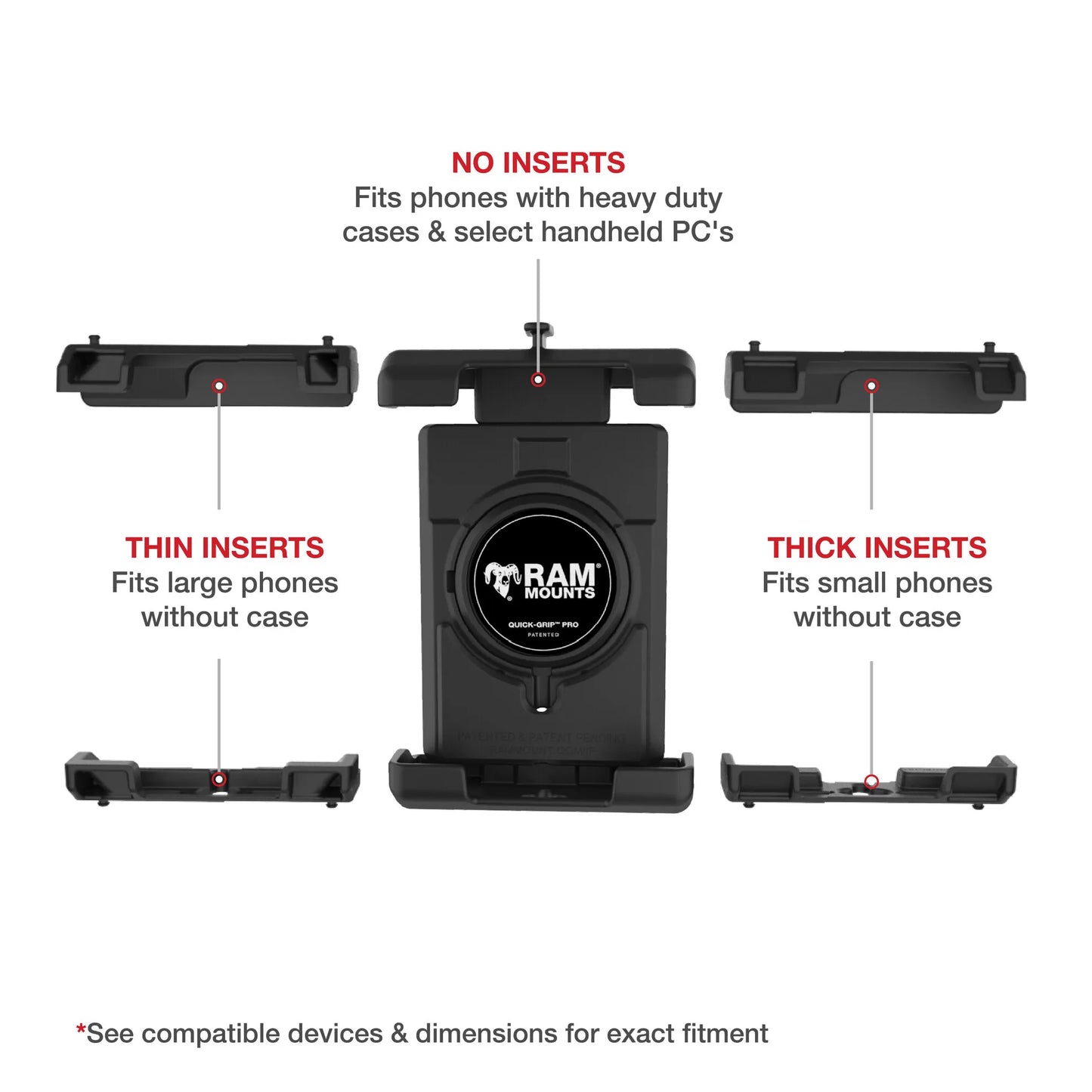 Support RAM Mount Quick-Grip pour grands smartphones (RAM-B-149Z-PD4U)
