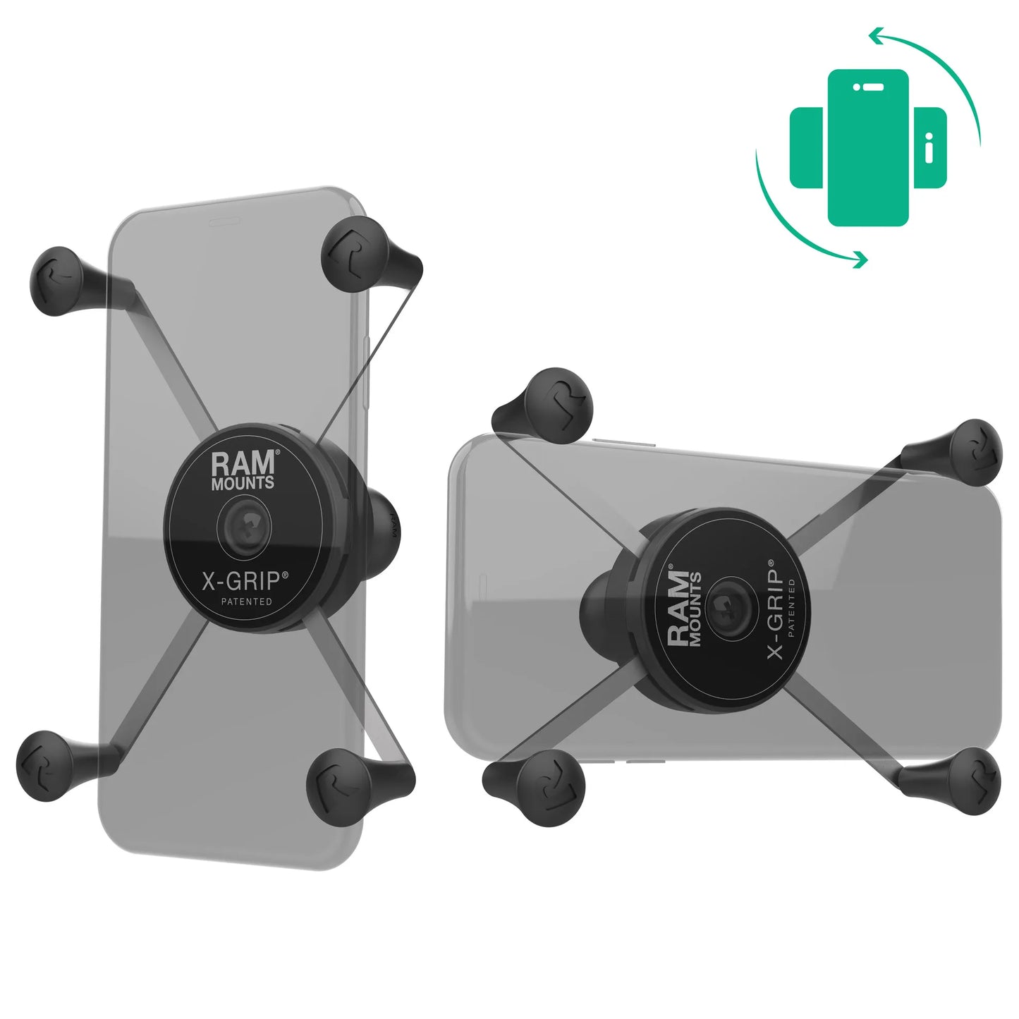 Draaibare X-grip telefoonhouder voor grote telefoons