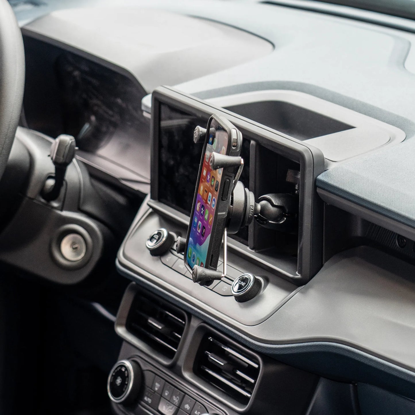 Draaibare X-grip telefoonhouder voor grote telefoons